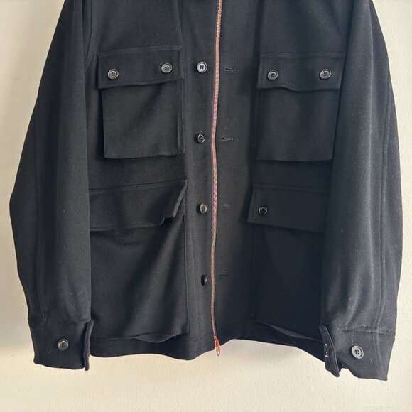 President's Loro Piana Rain System Black Wool Salvation Field Jacket - Medium - Picture 6 of 16